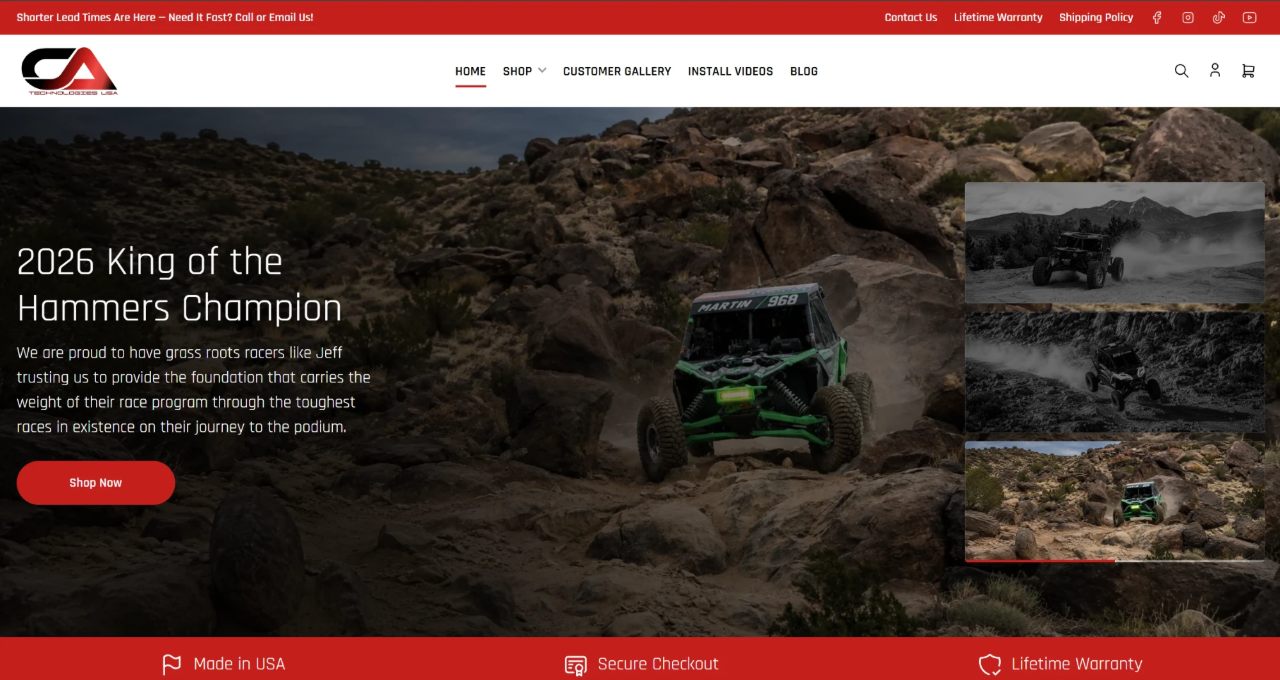 CA Tech USA website